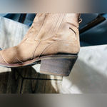 Mossimo Supply Co Boots Womens 6.5 Western Ankle Bootie Brown Faux Suede Heels Photo 5