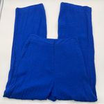 ZARA Jacquard Blue Paisley Print Menswear Style Pants Slacks Women Medium Photo 5