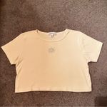 Obsessive Love Yellow Rhinestone Daisy Short Sleeve Crop Top Photo 0