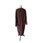 ZARA  Women's Animal Print Long Knit Cardigan Size Small Brown & Black Pockets Photo 2