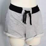 No Boundaries Casual NWOT Heather Gray Light Grey Knit Shirts with Black Elastic Drawsring Photo 2