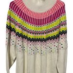 Crown & Ivy  multicolored print mock neck sweater size 2x Photo 0