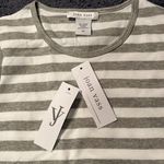 Joan Vass NWT Petites Women's Stripe Cotton Midi Dress Photo 4