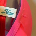 Hobie  Neon Hot Pink Bikini Top Solids Push Up Ruffled Underwire Halter Medium Photo 9