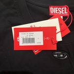 Diesel NWT  D-Eivor Mini Shirt Dress With Tie Front Black Size Small Photo 6