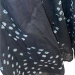 Zero Zero Cotton Gray black ombre tie dye embellished Maxi Skirt boho whimsigoth Size L Photo 2