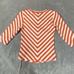 Maeve Anthropologie  XS Scoop-Neck Top Front Zip Crop Stripe Summer Trendy‎ New Photo 11