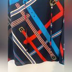 CAbi  Hold Up Top Sleeveless Blouse Women’s M Scarf Print Preppy Old Money Office Photo 7