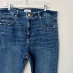 Loft [] The Skinny High Rise Dark Wash Raw Hem Jeans NWT Size 33/16 Petite 16P Photo 5