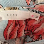 Lush Clothing Lush Floral Lace Up Open Back Top Photo 3