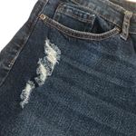 Sofia Vergara  Lila Short 14 Exposed Button~Fly Fringe Hem Distressed Stretch Photo 3