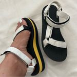 Teva  Black and White Sandals Photo 7