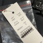 J.Crew Goldie Top In Satin Ruffle Neck Long Sleeve Black S NWT Sleek Photo 4