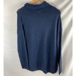 Como vintage NWT  Mock Neck Knit Sweater Navy Blue Medium Photo 3