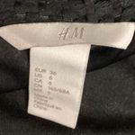 H&M  Women's Black Side Zipper Business Career Bodycon Pencil Mini Skirt Size 6 Photo 3