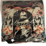 Black 100% Cotton Cowboy Longhorn Graphic T Shirt Round Neck Short Sleeve Boho Photo 8