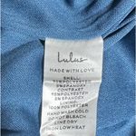 Lulus Passionate Aura Teal Blue Textured Strapless Bustier Midi Dress Sz M NEW Size M Photo 10