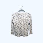 Roller Rabbit  Women's Llama Print Long Sleeve Shirt Size S Pima Cotton Photo 1