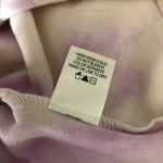 Kirious  Womens Reverse Stitch Sweatshirt Tie Dye Crew Neck Purple Ivory Size XS Photo 4