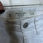 Abercrombie & Fitch Abercrombie white ripped jeans Photo 3