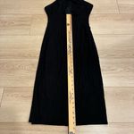 Mara Hoffman  Viscose Black Criss Cross Keyhole Halter Midi Sheath Dress Size M Photo 5