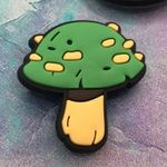 Boutique Shoe Charm Set Hocus Pocus Cauldron Green & Colorful Mushrooms Witch Shoes Broom Photo 2