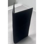 Coach Signature Jacquard Bi-Fold Checkbook Cover Black Canvas and Leather Photo 5