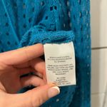 Sunset Rd Knit Blue Hooded Sweater Size M Photo 4