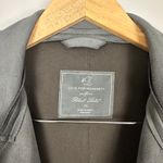 Love for Humanity Couture Black Label Faux Suede Gray Belted Trench Coat Sz XL Photo 12