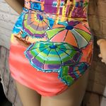 Anne cole  Beach Print 1 Piece Strapless Swimsuit S Photo 12