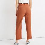 Madewell  orange linen blend paperbag pants size 4 Photo 1