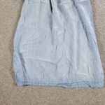 Cloth & Stone Chambray Shift Dress Womens M Blue Tencel Off Shoulder Lightweight Photo 6