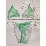 Good American New.  green marble bikini. M-top/L-bottom . Retails $99 Photo 9