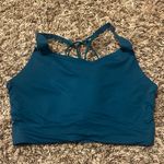 Nike  Yoga Luxe Sports Bra Medium Teal Blue Photo 0