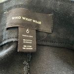 Who What Wear NWOT  Black Tie Waist Button Ankle Tapered Pant Size 6 Photo 6