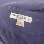 Pendleton Vintage  purple 100% silk trousers pants slacks EUC size 12 Photo 3