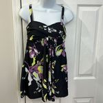 Nicole Miller NWT 1 pc swimdress Style twisted bandeau flyaway Sz S Photo 1