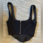 Princess Polly Black Bustier Bodysuit Sleeveless Photo 3
