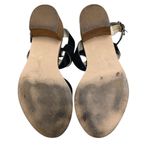 REBELS Leather Heeled Strap Sandal Black 36 US 6 Photo 4