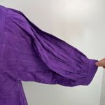 Never A Wallflower High Neck Dress Purple Windowpane Cotton Mini Size XS Photo 4