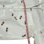 Old Navy Women’s Sunglass Print Tie Hem Shirt Long Sleeve White Buttoned Small Photo 5