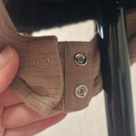 Old Navy Tan / Light Brown Lined Ribbed Adjustable Long Sleeve U Neck Bodysuit Photo 3