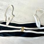 Caiser Elle Colorblock Removable Straps Bandeau Bikini Top Black/White Women's S Black Photo 4