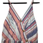 Sandy & Sid Womens Dress Medium Cotton Linen Blend Midi Beachy Coastal Romantic Photo 3