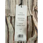 Veronica Beard NWT  Cox Dress Size M Natural‎ Multi Striped Ruffle Minimalist Y2K Photo 5
