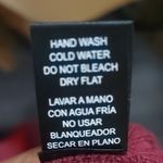 Ambiance Apparel Long Sleeve Lace Up Front Maroon Top L NEW Winter Cozycore Purple Size L Photo 8