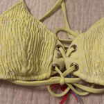 Victoria's Secret  Padded Lace Bikini Top Neon Yellow Size XS Photo 1