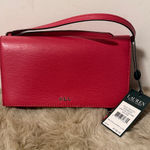 Ralph Lauren NEW R.L.L. Lauren hot Pink Cow Leather Wallet Crossbody Bag Photo 0