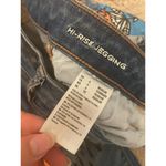 American Eagle  TATTOO Jeans Women 6  Hi-Rise Jegging Stretch Punk Rock Patch Art Photo 10