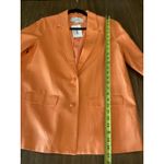 Cami NYC Revolve  Owen Notched Lapel Linen Cotton Blazer Jacket Fall Orange L NWT Photo 3
